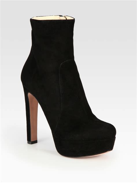 prada suede platform ankle-strap sandal|prada black chunky combat boots.